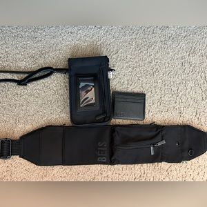 BEIS ID Crossbody Bag & Survival Strap in Black